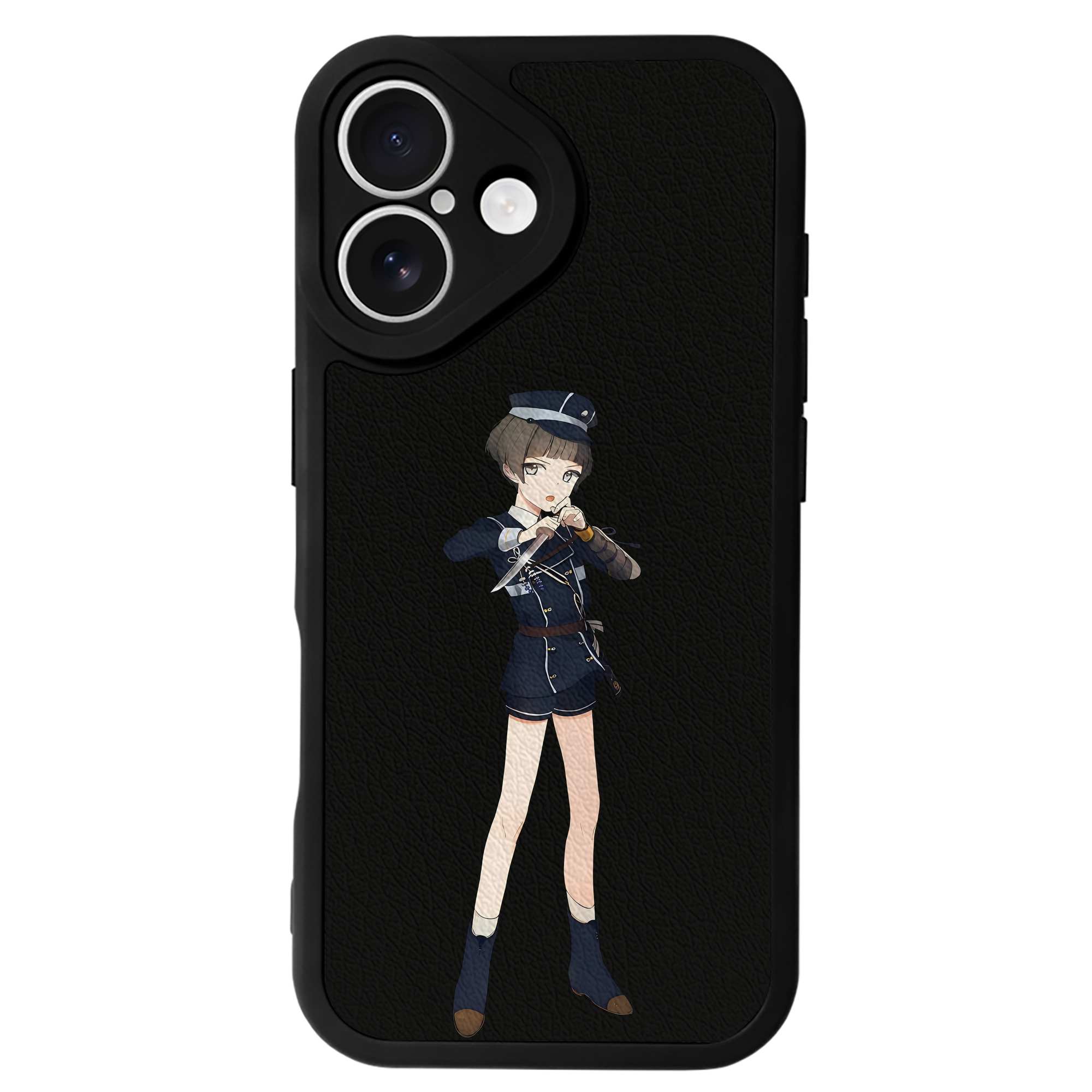 （画像用） 刀剣乱舞 Touken Ranbu 【iPhone 16シリーズ対応】シリコンスマホケース（レザー調） 材質：シリコン